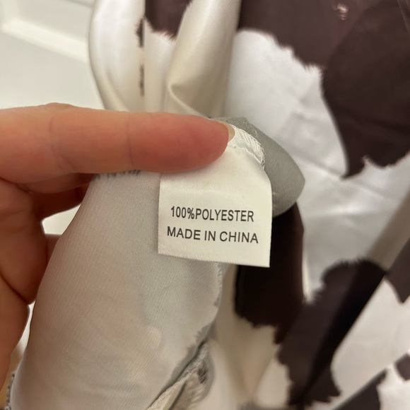 Silky Cow print Mini Slip Dress - Picture 4 of 7